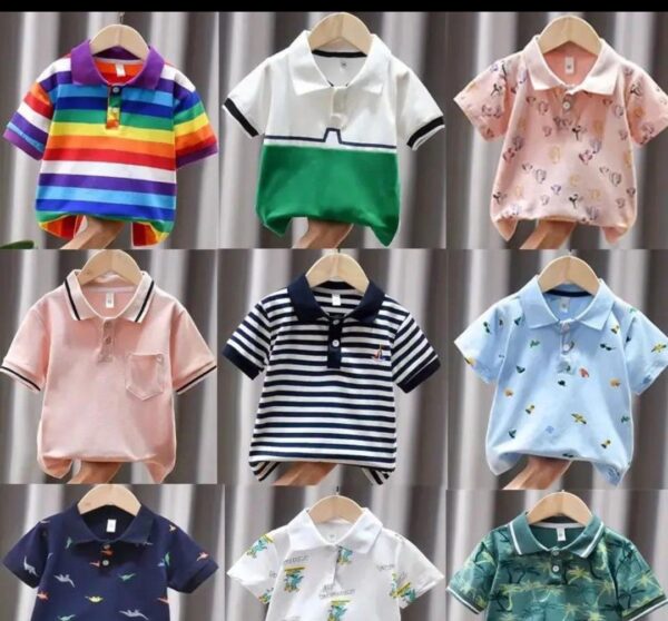 Kids Polo Shirts Bulk Bundle – 500 Pieces, Mixed Colors and Styles for $1,200